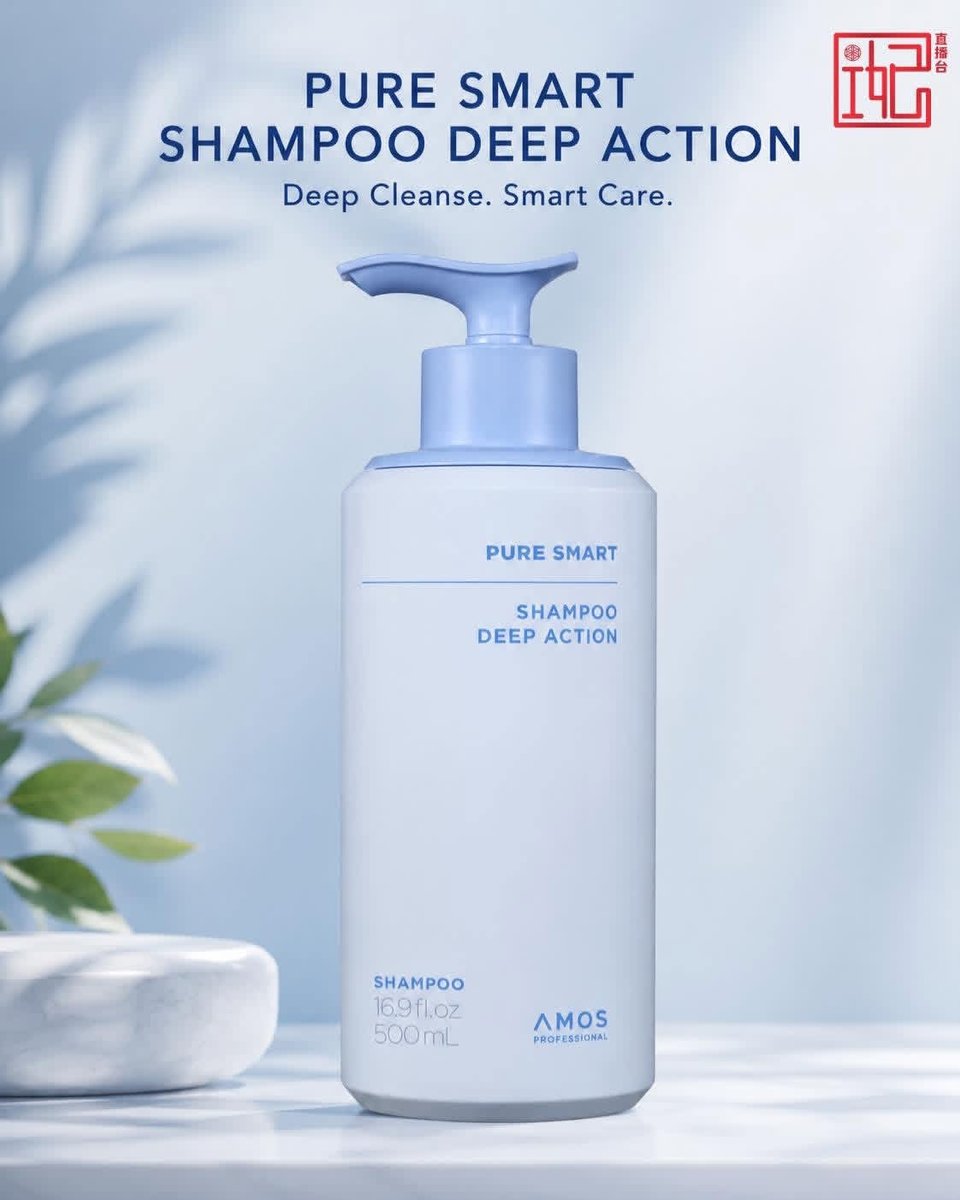 AMOS AM801 PURESMART SHAMPOO DEEP ACTION 500ML