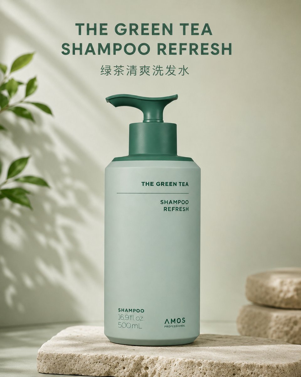 AMOS AM004 THE GREEN TEA SHAMPOO REFRESH (500ML)