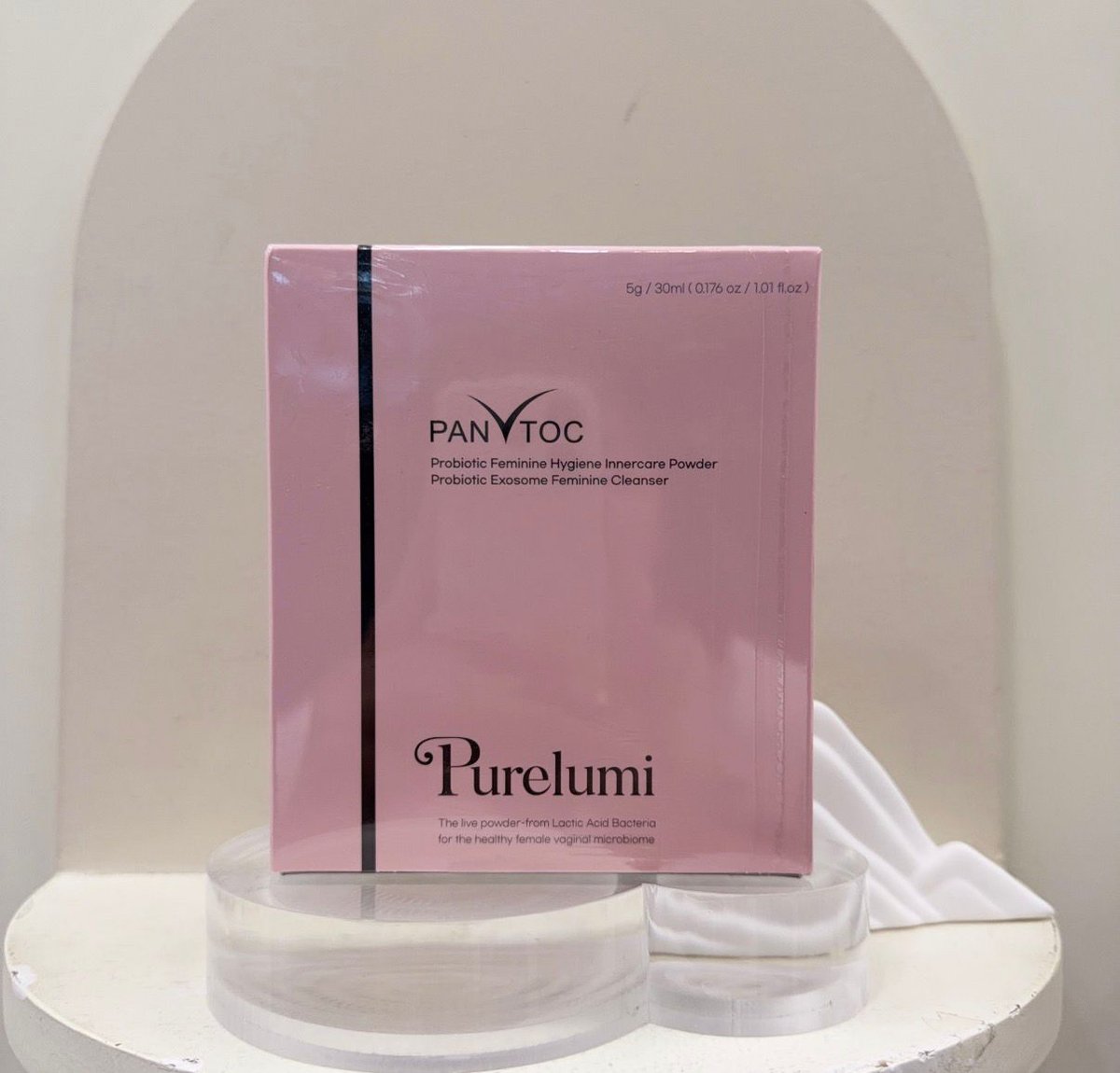 D001 PURELUMI PROBIOTIC FEMININE HYGIENE INNERCARE POWDER 5G + PROBIOTIC EXOSOME FEMININE CLEANSER 30ML