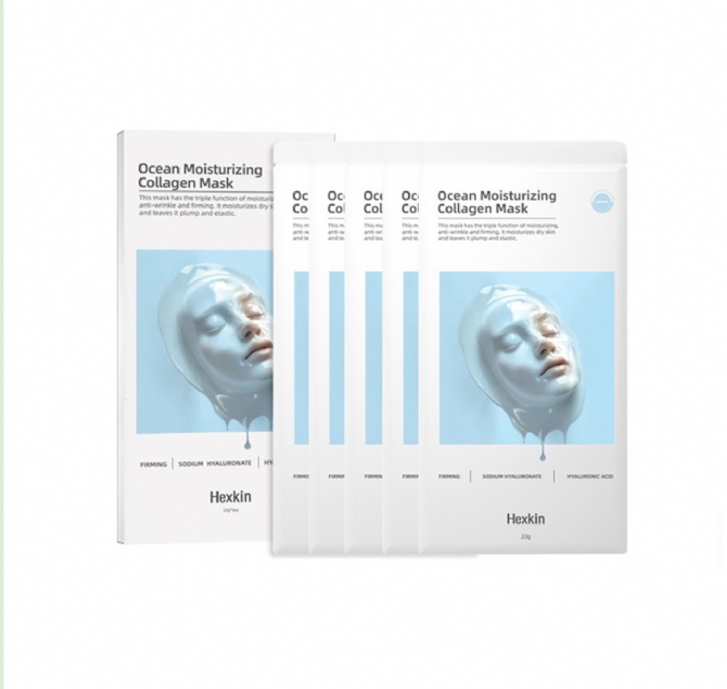 HEXKIN HK613 OCEAN MOISTURIZING COLLAGEN MASK (5EA)